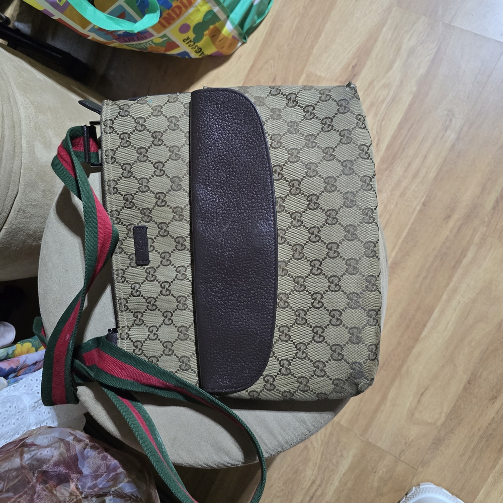 Gucci Brown and Tan Men's Bag